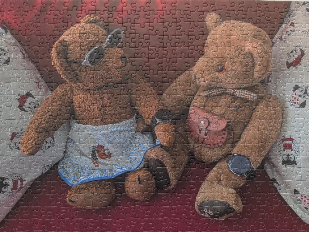Personalised wooden puzzle photographed by HELLIN, who ordered it