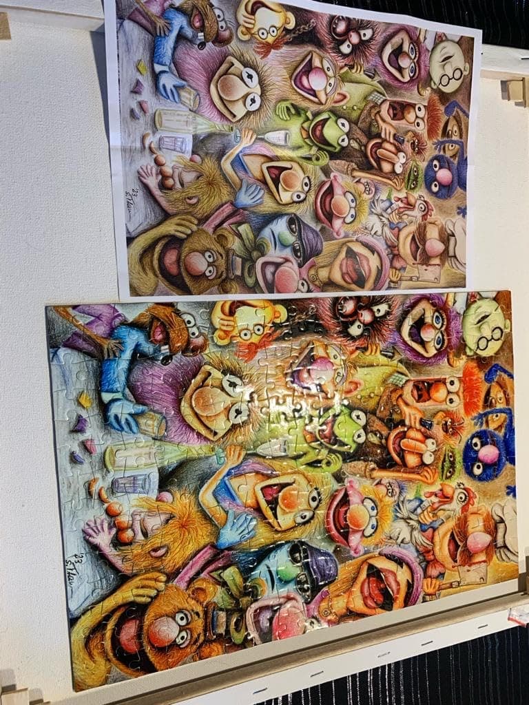 Personalised wooden puzzle photographed by Iva Todorova, who ordered it
