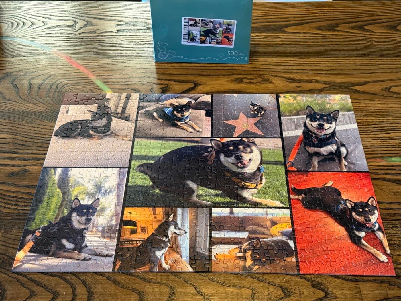 Finished personalised wooden puzzle sent in by a customer, photo 2