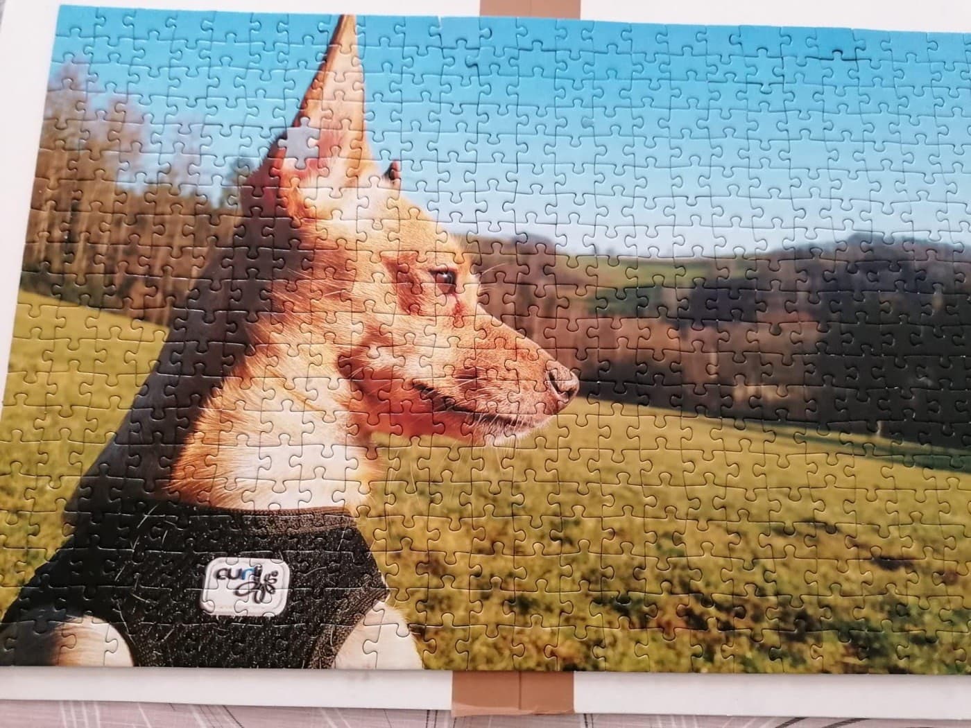 Finished personalised wooden puzzle sent in by a customer, photo 3