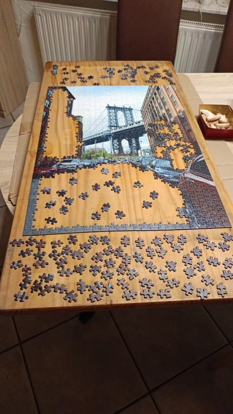 Personalised wooden puzzle photographed by Nordic Walker, who ordered it