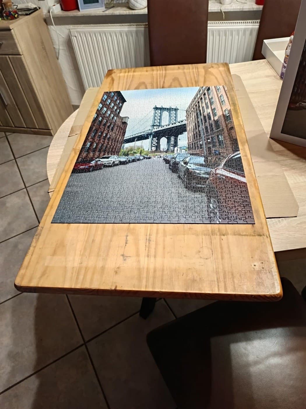 Personalised wooden puzzle photographed by Nordic Walker, who ordered it