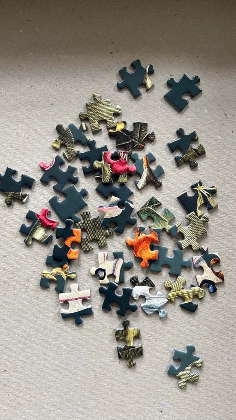 Personalised wooden puzzle photographed by Sabrina Steiniger, who ordered it
