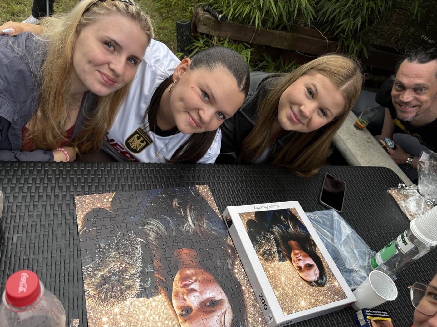 Personalised wooden puzzle photographed by Ute Bouillon, who ordered it